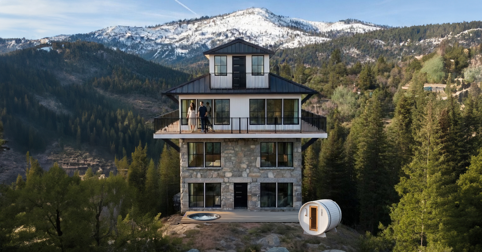 Wide Angle view of Hidden Falls Lookout